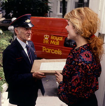 Delivering a package in London