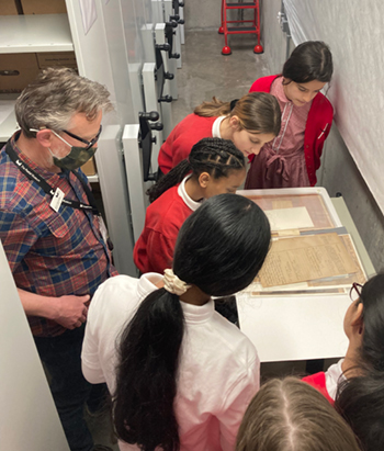 In the archives at the Postal Museum